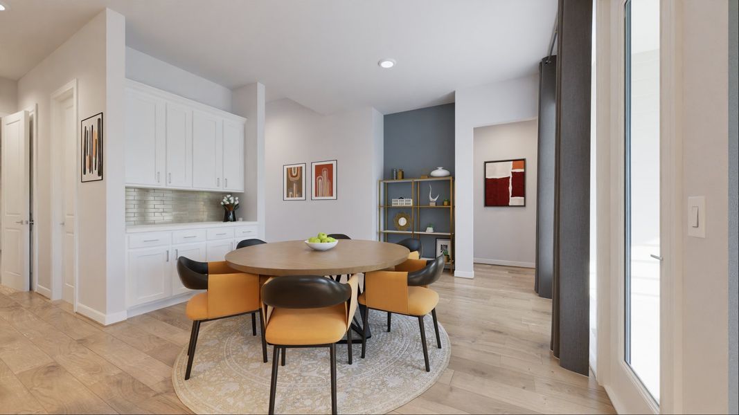 Representative furnished interior of a home built from the Hannah by New Home Co. in Winfrey Estates, Tomball (Image 7).