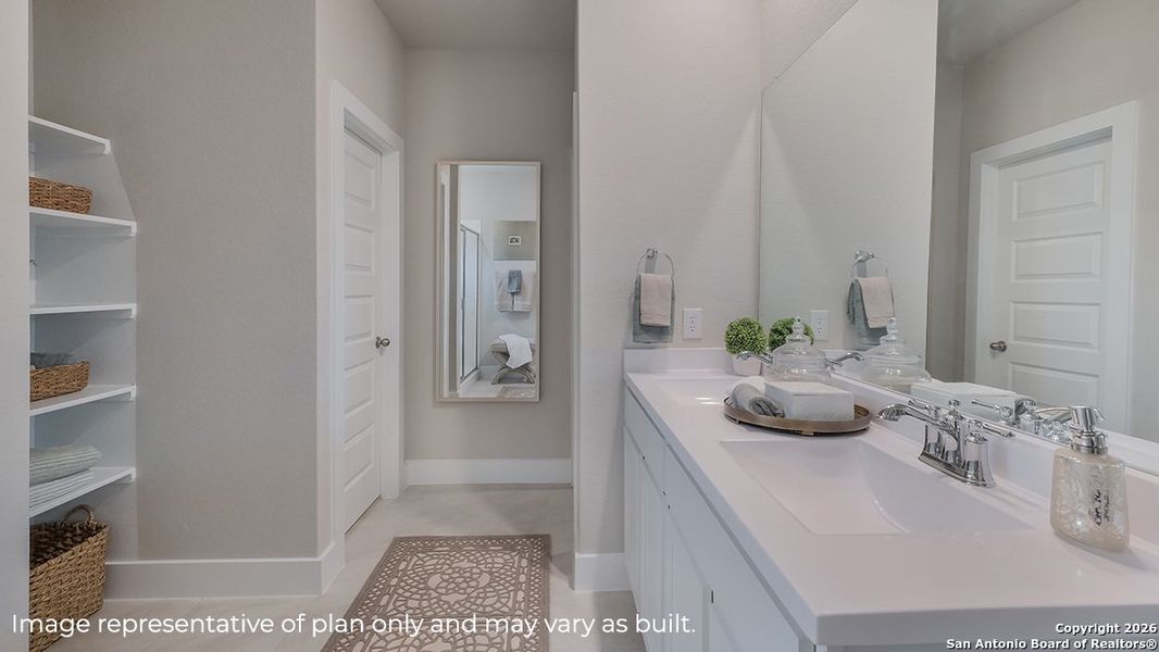 Furnished interior view inside a new home in Brookstone Creek, San Antonio (Image 6).