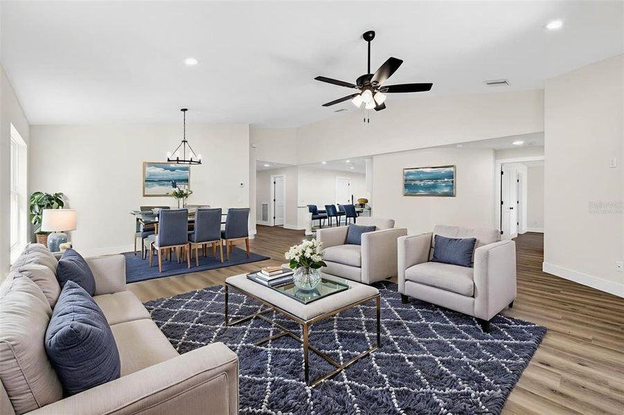 Furnished interior view inside a new home in , Dade City (Image 32).