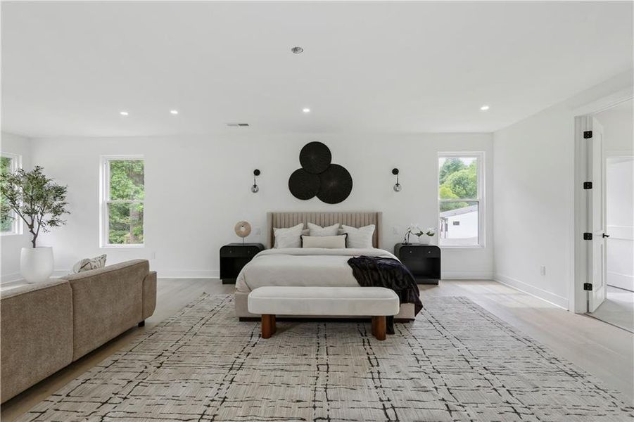 Furnished interior view inside a new home in , Atlanta (Image 10).