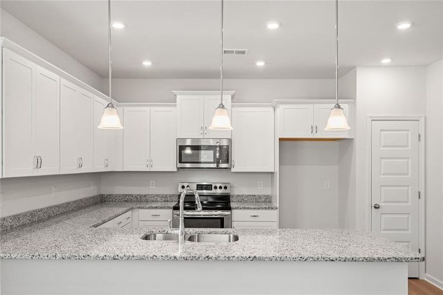 Furnished interior view inside a new home in The Andros, Dalton (Image 10).
