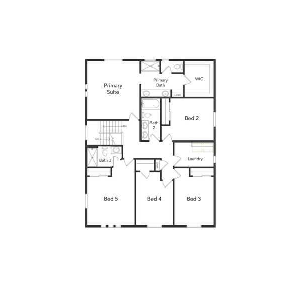 2D floor plan layout of this home in Banning Lewis Ranch - New Homes Colorado Springs, Colorado Springs, CO (Image 3). 2D floor plan layout of this home in Banning Lewis Ranch - New Homes Colorado Springs, Colorado Springs, CO (Image 3).