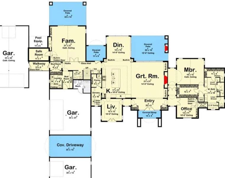 2D floor plan layout of this home in , Fayetteville, GA (Image 3).