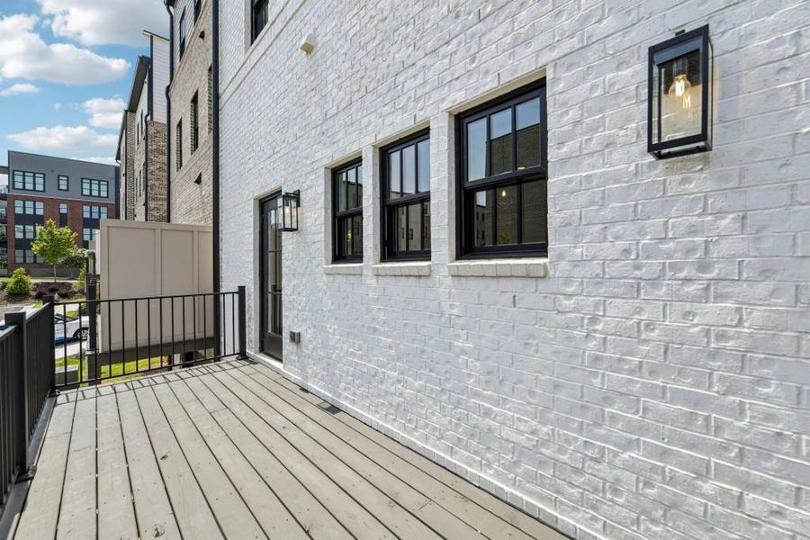 Exterior details and patio area of a home in Skyview On Broad, Sugar Hill (Image 24). Exterior details and patio area of a home in Skyview On Broad, Sugar Hill (Image 24).