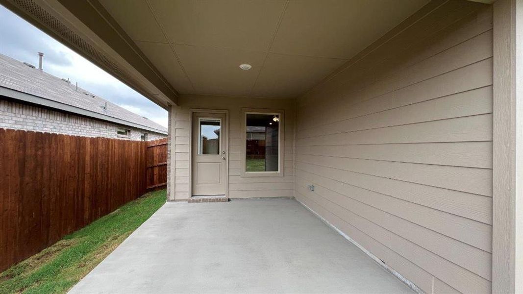 Patio- All Home and community information, including pricing, included features, terms, availability and amenities, are subject to change at any time without notice or obligation. All Drawings, pictures, photographs, video, square footages, floor plans, elevations, features, colors and sizes are approximate for illustration purposes only and will vary from the homes as built.