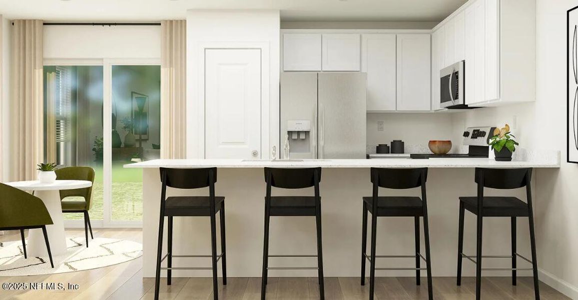 Furnished interior view inside a new home in Oak Hill Village Townhomes, Jacksonville (Image 14). Furnished interior view inside a new home in Oak Hill Village Townhomes, Jacksonville (Image 14).