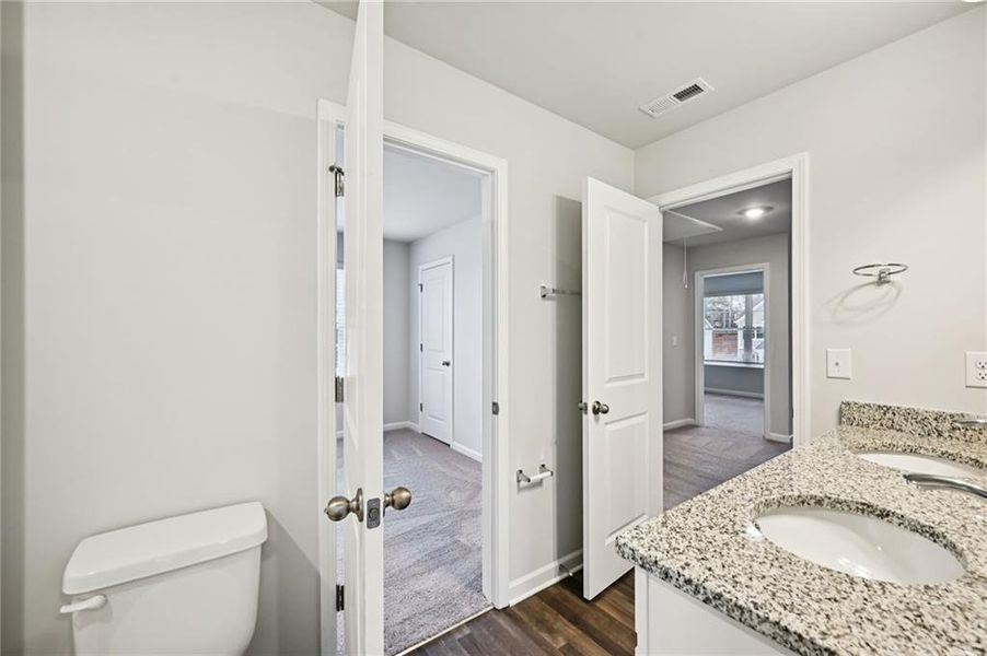 Furnished interior view inside a new home in The Hills at Cedar Creek, Winder (Image 17). Furnished interior view inside a new home in The Hills at Cedar Creek, Winder (Image 17).