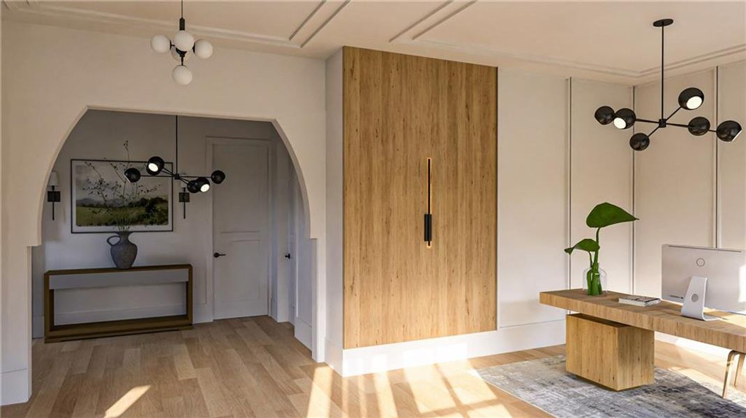 Furnished interior view inside a new home in Echo at Crabapple, Milton (Image 12).