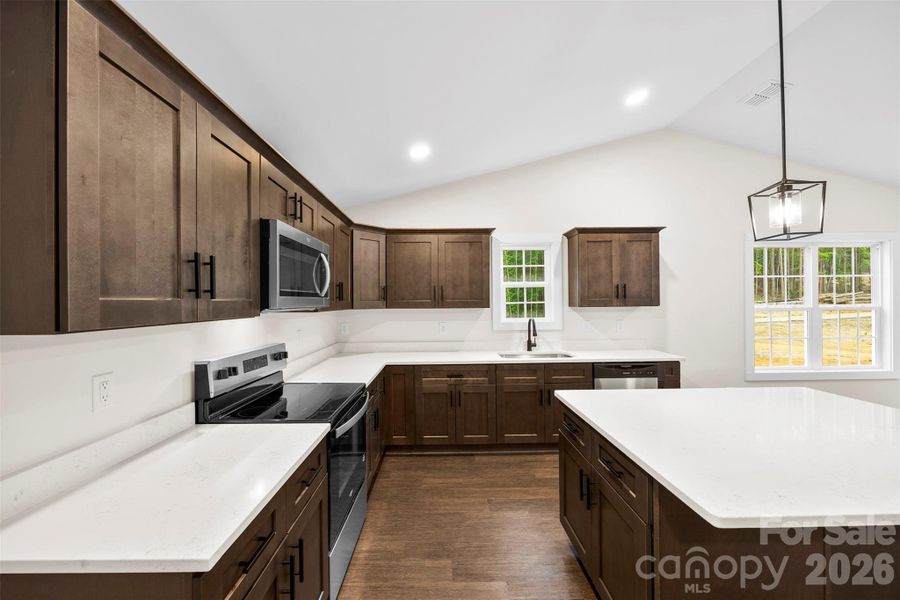 Furnished interior view inside a new home in , Albemarle (Image 7).