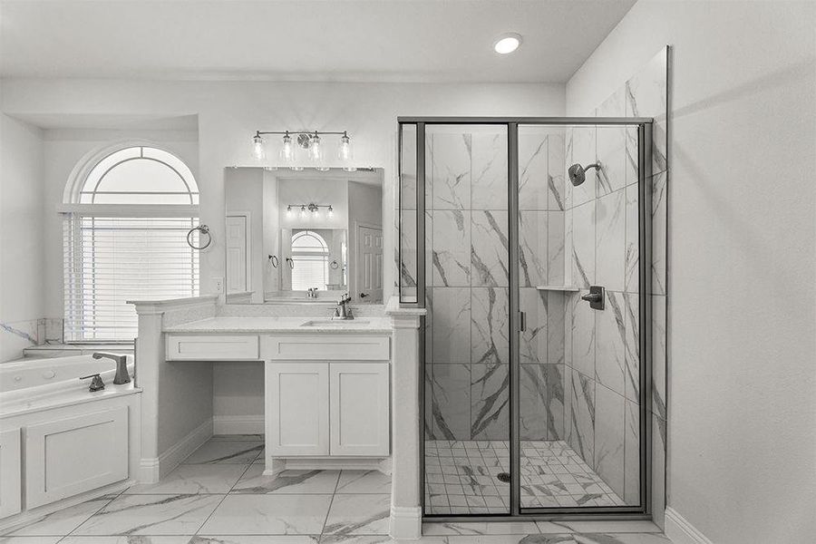 Furnished interior view inside a new home in Hawkins Meadows, Midlothian (Image 15).