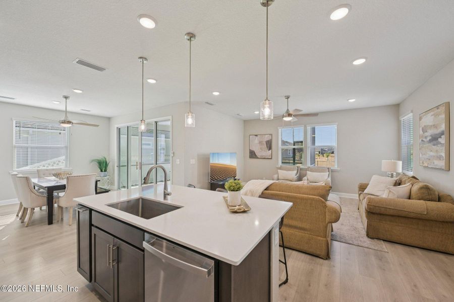 Furnished interior view inside a new home in , St. Augustine (Image 13).