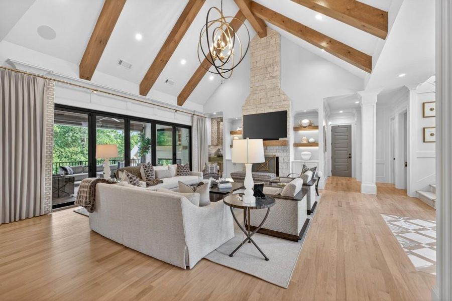Furnished interior view inside a new home in , Braselton (Image 69).