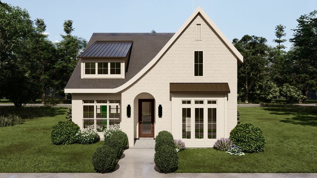 Representative exterior photo of a completed home built from the The Claiborne by Greentech Homes LLC in Nature's Cove, Ooltewah, TN (Image 20).