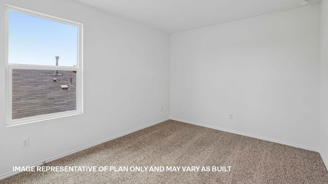 Representative unfurnished interior of a home built from the The Kendall by D.R. Horton in Valverde, Bastrop (Image 41).