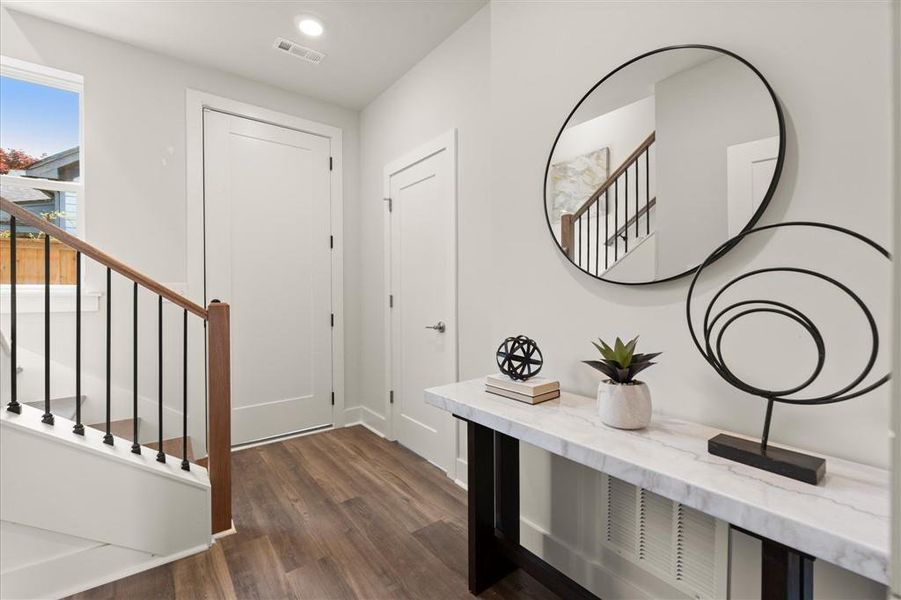 Furnished interior view inside a new home in , Atlanta (Image 16). Furnished interior view inside a new home in , Atlanta (Image 16).