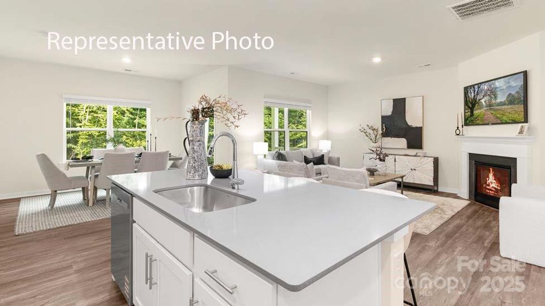 Furnished interior view inside a new home in The Hamptons at Hickory, Hickory (Image 10).
