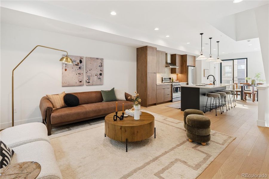 Furnished interior view inside a new home in , Denver (Image 4).