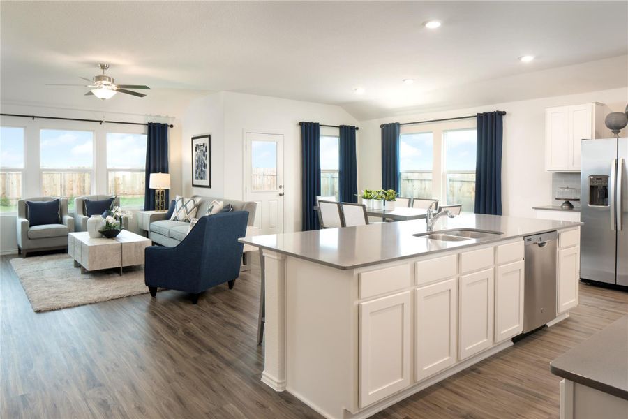 Furnished interior view inside a new home in Meadowlark Preserve: Highlands Collection, Pflugerville (Image 4).