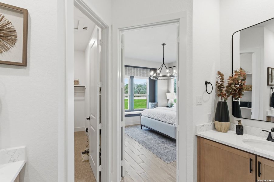 Furnished interior view inside a new home in Prominence, San Antonio (Image 32).