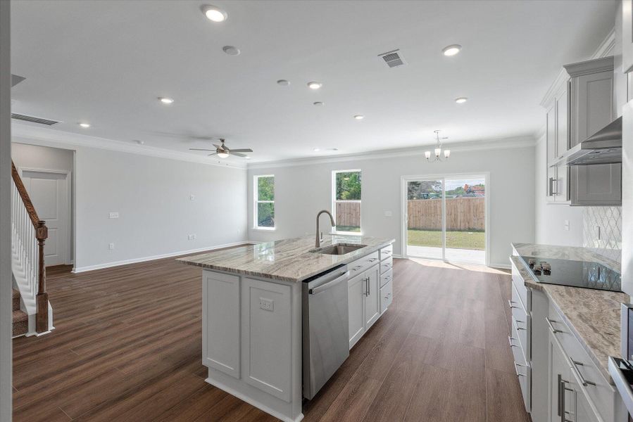 Furnished interior view inside a new home in Oakley Pointe, Moncks Corner (Image 10).