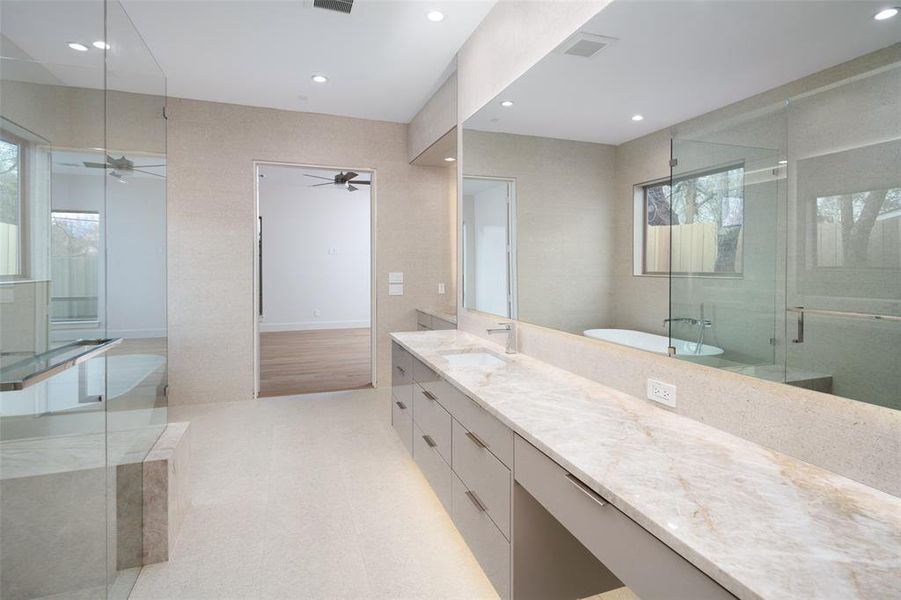 Furnished interior view inside a new home in , Dallas (Image 16).