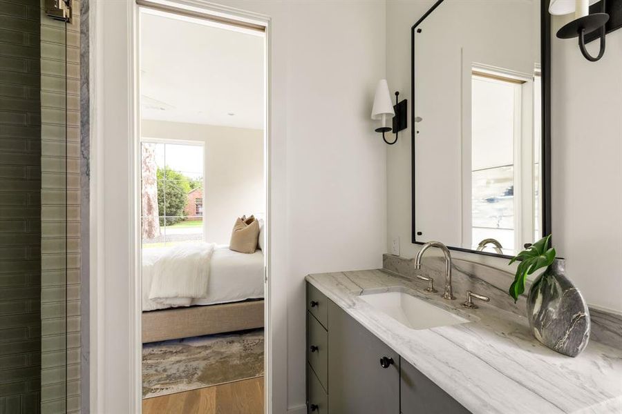 Furnished interior view inside a new home in , Dallas (Image 16). Furnished interior view inside a new home in , Dallas (Image 16).