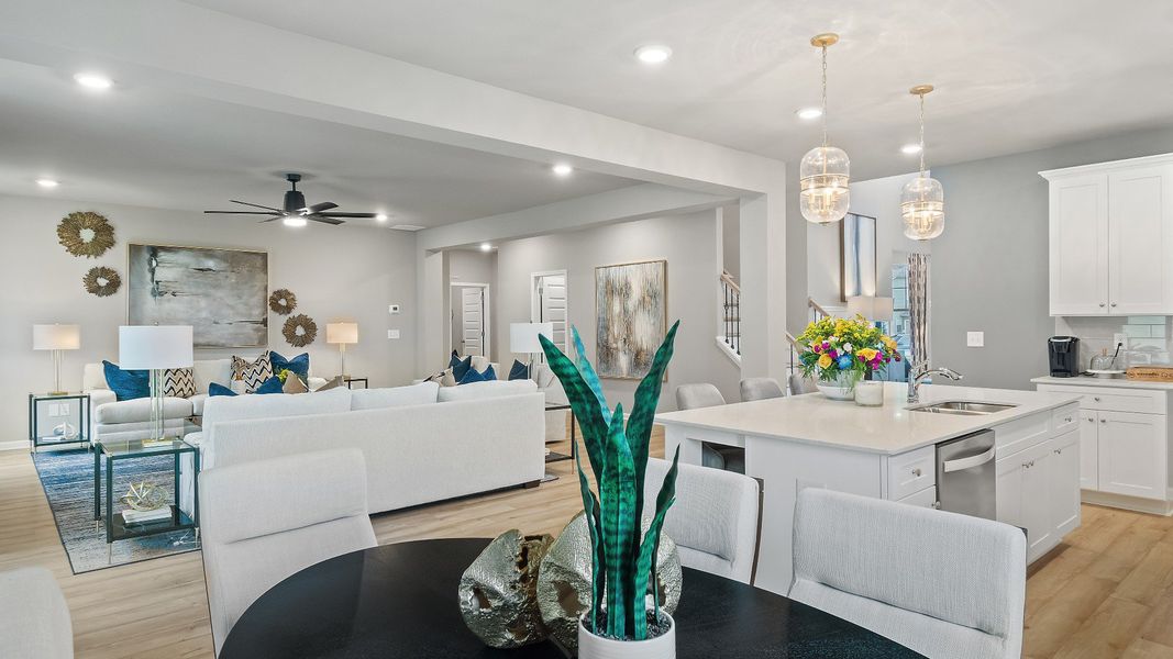 Furnished interior view inside a new home in Cambria at Traditions, Hampton (Image 15).