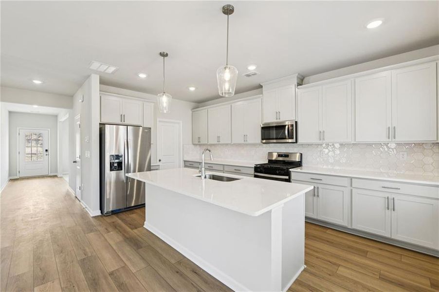 Furnished interior view inside a new home in Harmony Manor, Fairburn (Image 8).