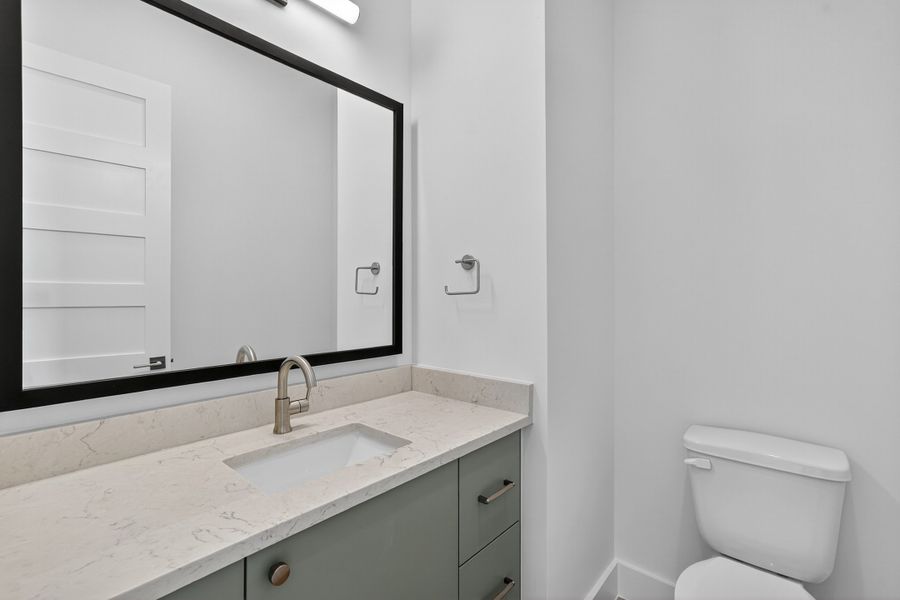 Furnished interior view inside a new home in Milky Way at River Place, Austin (Image 12).