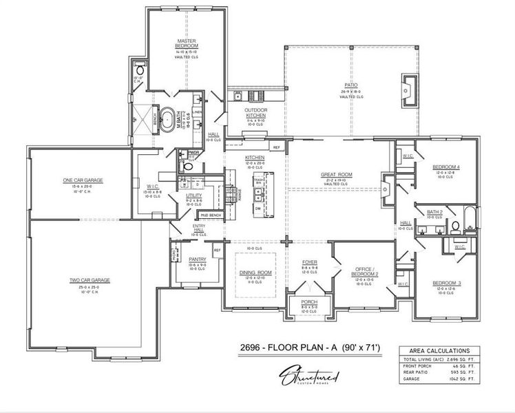 2D floor plan layout of this home in , Rhome, TX (Image 4).