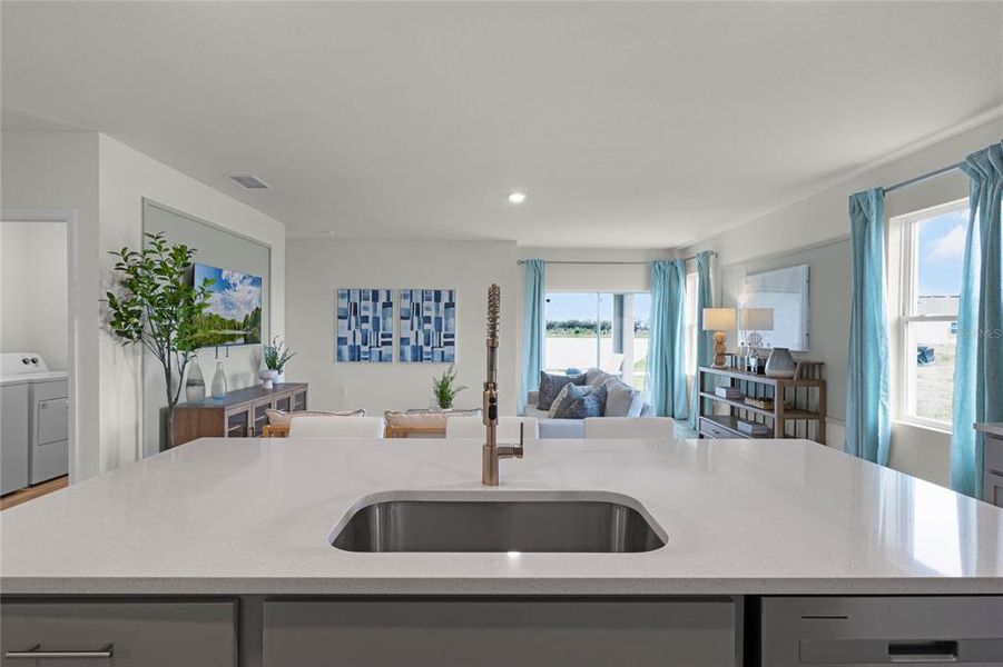 Furnished interior view inside a new home in Harmony on Lake Eloise, Winter Haven (Image 11).