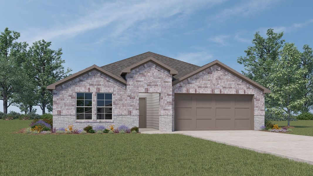 Front exterior of a new home in London Towne, Corpus Christi, TX, highlighting curb appeal (Image 1). Front exterior of a new home in London Towne, Corpus Christi, TX, highlighting curb appeal (Image 1).