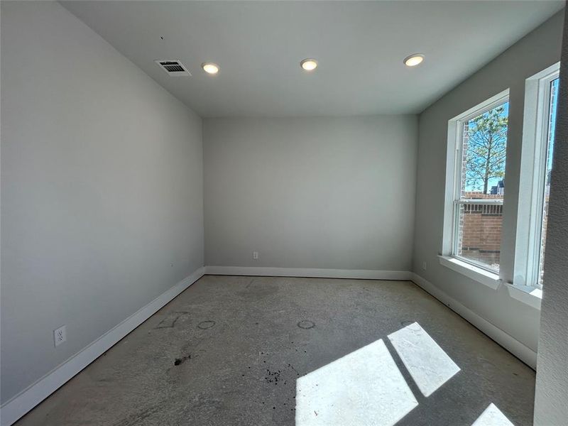 Formal study or Dining area.