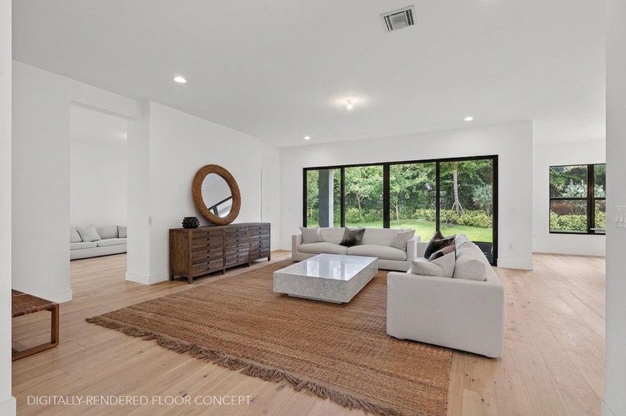 Family Room Virtually Staged Floors Family Room Virtually Staged Floors