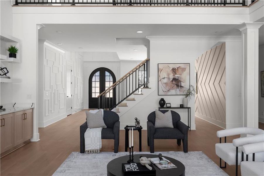 Furnished interior view inside a new home in , Suwanee (Image 9).