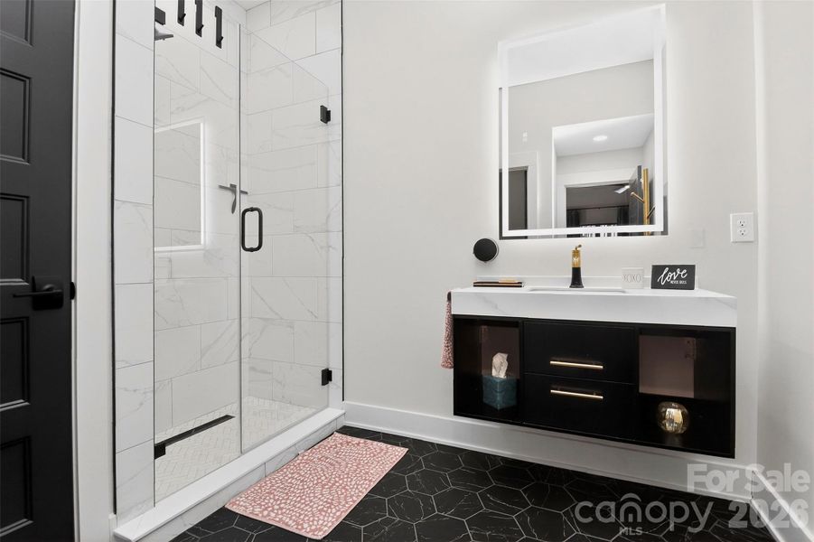 Furnished interior view inside a new home in , Monroe (Image 16).