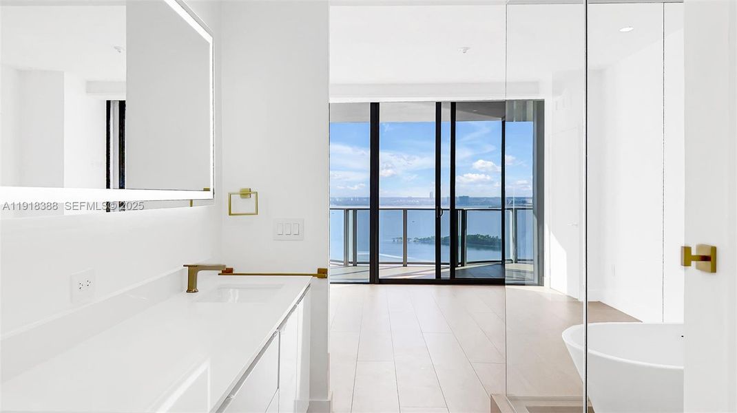 Furnished interior view inside a new home in Aria Reserve, Miami (Image 13).