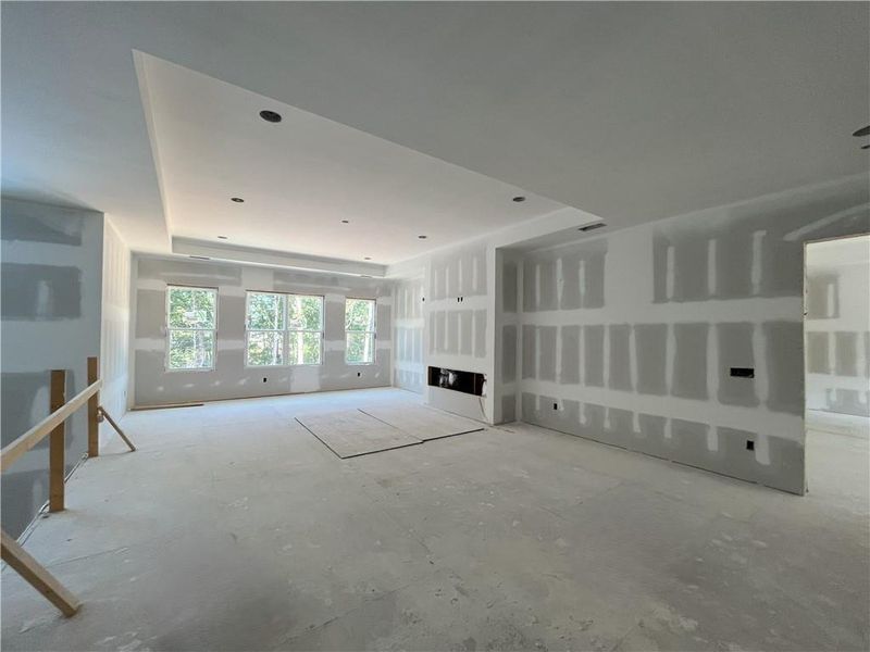 In-progress construction of a new home in , Sugar Hill, GA (Image 9).