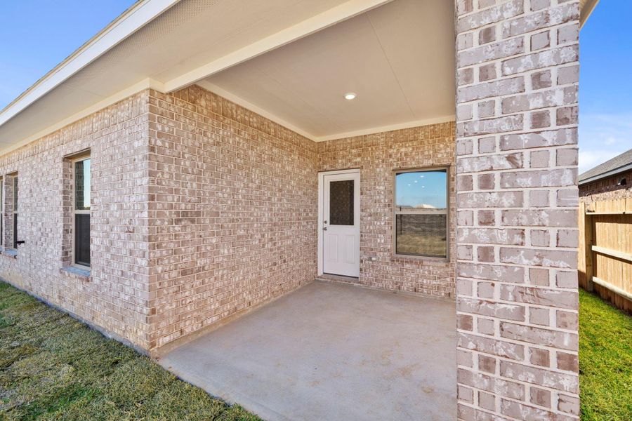 Exterior details and patio area of a home in Cypress Green, Hockley (Image 25).