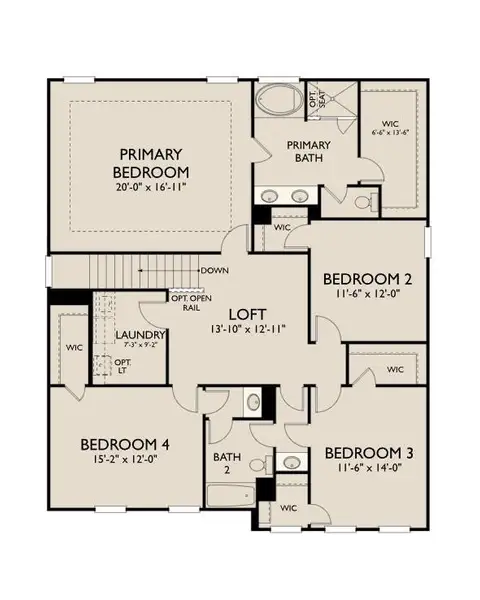 2D floor plan layout of this home in , Locust Grove, GA (Image 3).