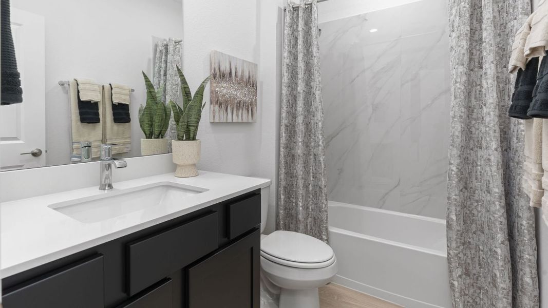 Furnished interior view inside a new home in Tamarron, Fulshear (Image 13).