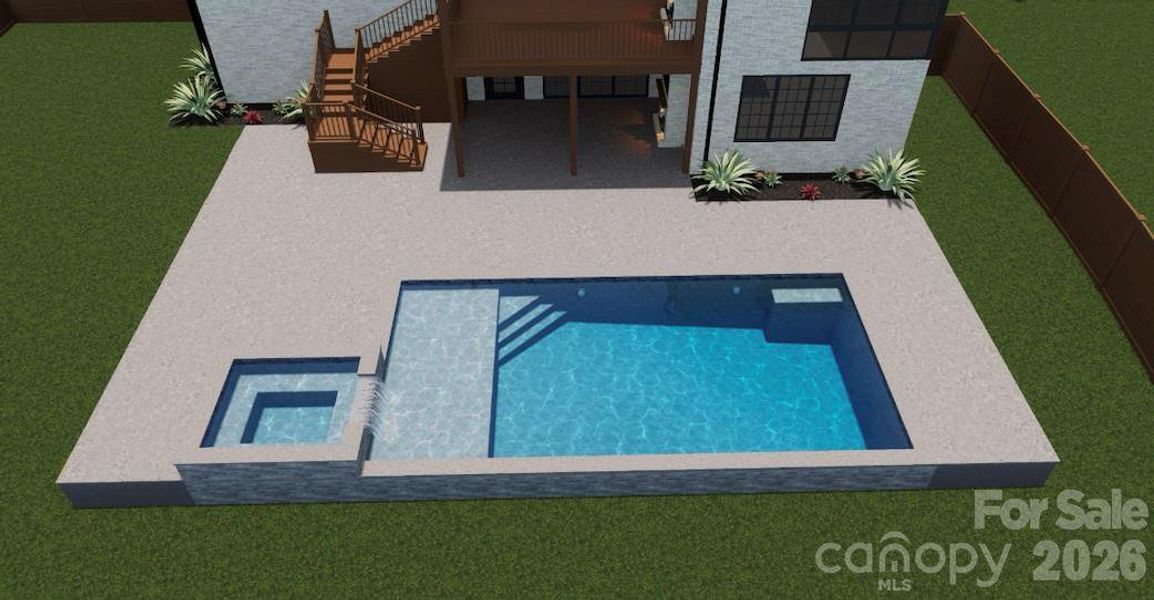 Exterior rendering of this home design in , Charlotte, NC (Image 3).