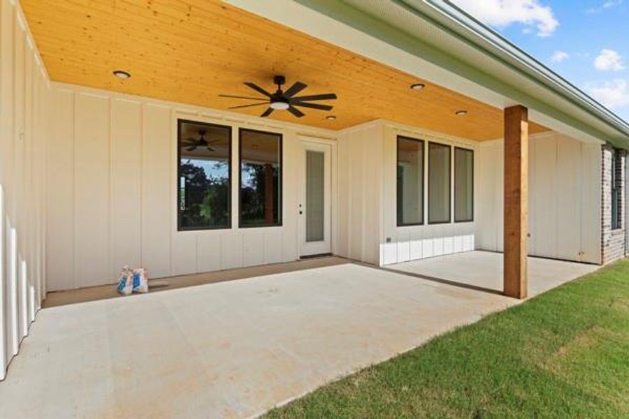 Exterior details and patio area of a home in , Tyler (Image 20).