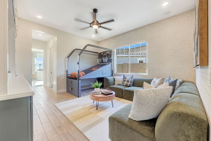 Representative furnished interior of a home built from the Garnet by Mattamy Homes in Las Ventanas, Goodyear (Image 35).