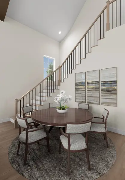 Representative furnished interior of a home built from the Mercel by Grenadier Homes in The Garden Homes at Swan Lake Estates, Dallas (Image 11).