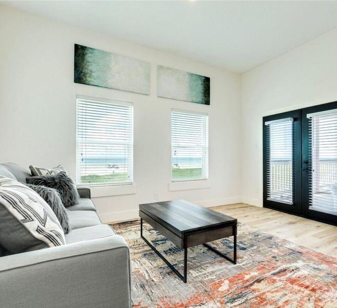 Step directly out to the main level deck from the primary suite