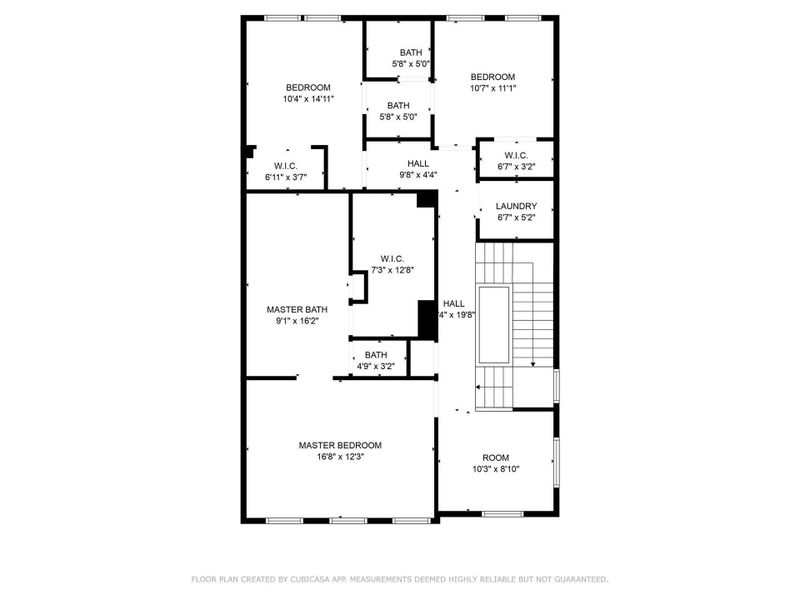 2D floor plan layout of this home in Spring Valley Creek, Houston, TX (Image 6).