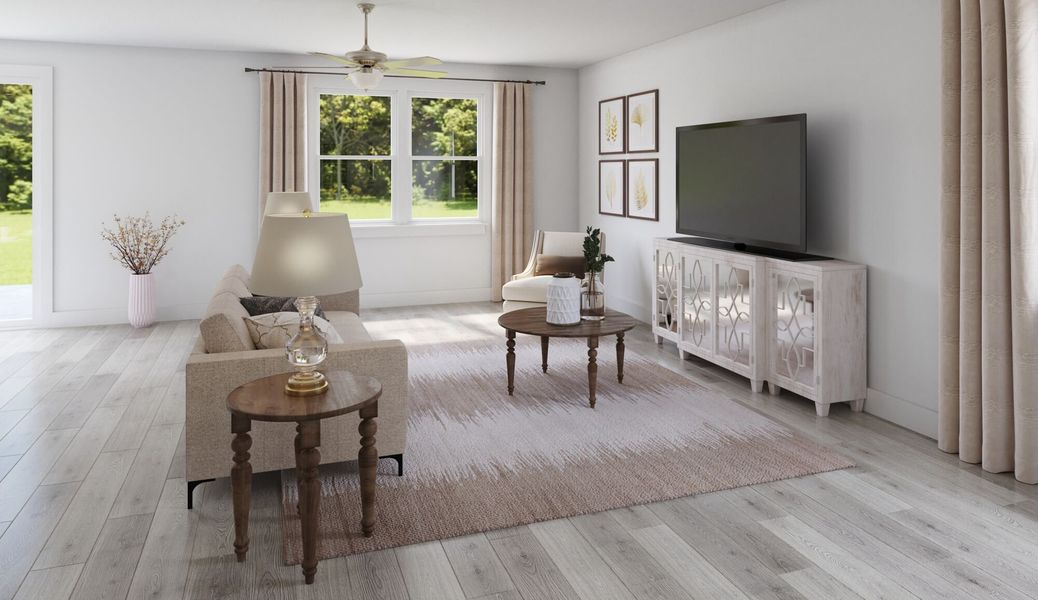 Representative furnished interior of a home built from the Macon by Mattamy Homes in Cardinal Landing, Coats (Image 6).