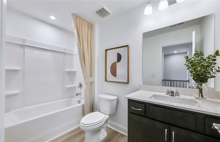 Furnished interior view inside a new home in Haverhill Estates, Dacula (Image 9).