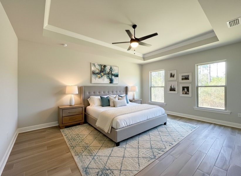 Furnished interior view inside a new home in Iron Rock, Cantonment (Image 5).